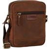 STILORD "Brian" Borsa Uomo Piccola in Pelle Borsetta a Tracolla Vintage Borsello Crossbody Messenger Bag Mini Donna Colore:seppia - marrone