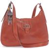 Catwalk Collection Handbags - Borsa a Tracolla Donna in Pelle - Borsa a Spalla Media - Borsetta a Mano - Tracolla Regolabile - Harlie - Marrone Chiaro