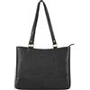 STILORD Delilah Borsetta Shopper Pelle Donna Vintage Borsa a Spalla con Manici Lunghi Borsa a Mano Tote Bag Vera Pelle Colore:nero