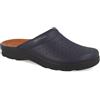 Fly Flot | Man Professional, Zoccoli Sanitari Uomo, Ciabatta con Tomaia in Pelle Forata, Sottopiede in Cuoio, Blu, 47