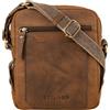 STILORD "Nash" Borsello a Tracolla Uomo in Pelle Borsa Vintage Piccola Borsetta Cuoio Messenger Bag per Tablet Colore:seppia - marrone