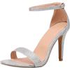 Gicoiz Bride Sposa Tacco a Spillo Scarpe Brillantini Sandal