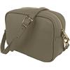 JOPHY & CO. Borsa a Tracolla Spalla in Vera Pelle con Frange e Chiusura Cerniera per Donne cod.5210 (Sabbia 5275, Large)