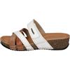 Fly Flot Carbonera, Ciabatte Donna, Aperte con Strappo Regolabile, Multicolore, con Sottopiede in Pelle, Sandali, Bianco, 39 EU