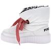 FREDDY - Puff Boot Monocolore Interno Fantasia E Imbottitura in Pile, Donna, Bianco, 38