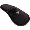 Emporio Armani Ciabatte pantofole da casa uomo in velluto homewear articolo XJPM01 XD213 underwear slippers, N763 Black + silver, EU 39/40 - UK 6,5 - USA 7 - CN 255/89