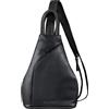 STILORD Lyanna Zaino a Spalla Pelle Donna Vintage Zainetto Piccolo Crossbody Backpack Sling Bag Elegante Borsa a Tracolla Daypack in Cuoio Autentico Colore:nero
