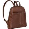 STILORD "Charlotte" Elegante Zaino da Donna in Pelle Zainetto Cuoio Vintage Pratico Capiente Elegante da Viaggio per Tablet 10,1 Pollici Colore:messina - marrone