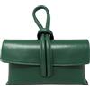 Chicca Borse Borsetta Pochette da Donna in Pelle Dollaro (Verde Abete)