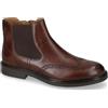 VALLEVERDE 17872 Stivaletti Eleganti Uomo Pelle Marrone Tacco Grosso 3Cm Suola Gomma Gambale Caviglia