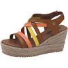 REFRESH, Sandali con zeppa Donna, Taupe 170797, 39 EU
