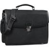 STILORD 'Miguel' Classica Cartella Ventiquattrore in Pelle Uomo Nera Borsa Portadocumenti Elegante Chiusura Lucchetto per PC 15,6 Pollici, Colore:ossidiana nero