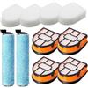 Getdoublerich per rullo spazzola e kit filtro per Shark WD161 WD261 AW261 per idrovac MessMaster, parti di ricambio in schiuma lavabile per aspirapolvere Wet Dry