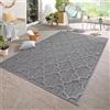 Carpetsale24 Tappeto da esterni, colore grigio, disegno scandinavo, 110722, tappeto rettangolare, Tappeti per terrazzo-balcone o cucina, 240 x 340 cm