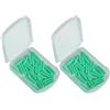 Housoutil Stopper per Galleggiante da Pesca in Silicone Verde, Connettore Scorrevole per Galleggianti, 2 Scatole da 60 Pezzi, Accessorio Leggero per Corda da Pesca in Mare