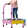 Generic Mini trampolino pieghevole da 90 cm, giocattolo rimbalzante per esterni, con manico regolabile, per parco giochi, palestra, casa, aula, asilo nido, cortile, prato, giardino