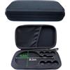 Serenophile Custodia per racchette da ping pong, custodia per racchette, guscio rigido in EVA, contenitore per 2 6 palline, portatile per allenamento e viaggio