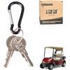 10L0L Chiave per carrello da golf per tutte le auto EZGO TXT Gas e Electric Club (2 confezioni)