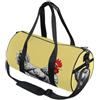 GuoChe Borsone sportivo rotondo leggero con tasca interna borsa da palestra per uomo donna borsone per viaggi sport divertente polacco pollo cortile coop fattoria