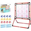 Générique 2N1 Ball Toss Game - Target Water Throwing Toy | Gioco educativo e interattivo per e adulti, cortile, giochi, giardino, interni, all'aperto, Carnevale, vac
