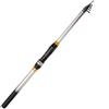 Minhe Canna da pesca telescopica da 1,8 m-3,0 m, portatile, in fibra di carbonio, 46 cm, attrezzatura da viaggio compatta per acqua dolce e salata, leggera, pieghevole, bianco, argento, verde