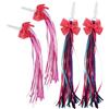 Holibanna 4 Pezzi Streamers per Manubrio di Bicicletta e Monopattino in Poliestere Colorati e Decorativi, Facili da Inserire, Accessori per Decorazione Scooter e Triciclo
