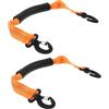 DOITOOL Cinghie Regolabili con Manico Ergonomico in Nylon Resistente e Tracolla Riflettente Arancione 2 Pezzi per Trasporto Scarponi da Sci e Pattini da Ghiaccio per Uso Outdoor