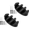 FytStycale 2 Pezzi Cleat Fermo Corda Nylon con Viti Accessori Sostituzione per Kayak Canoe Barca Montaggio Facile Adatto a Escursioni Pesca Outdoor