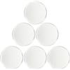 USHOBE Marcatori per Palline da Golf con Design Vuoto in Ferro Argento 6 Pezzi per Personalizzazione Diametro Standard Accessori per Golfisti Uomo e Donna