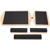 INOOMP Tavola di Equilibrio in Legno per Stretching Piedi Superficie Antiscivolo, Inclinazione Regolabile e Design Rocker per Yoga e Allenamenti Core