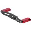 Stylebest Maniglia per Mulinello a Basso Profilo Durevole Accessorio a Doppio Bilanciere per gli Appassionati di Pesca con Design Ergonomico Lunghezza 4,1 Pollici (Rosso)