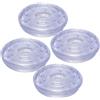 Generico Tappetini Antiscivolo Facili da Installare in Gomma 4 Pezzi da 4,5-4,6cm per Asta per Trazioni per Porte Interne e Allenamento Fitness