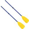 LRXIYODE Pagaia per Kayak e Barca in ABS Compatta e Portatile, 1 Paio di Remi Pieghevoli Neri per Canoa e attività Acquatiche
