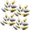 KALLORY Spinner per Esche da Pesca 400 Pezzi in Lega di Zinco a Forma di Seme Design senza Danni alla Lenza per Pesca All'alba e Acqua Salata