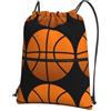 WHJSHOP Zaino da palestra con coulisse e stampa basket, leggero, impermeabile, per viaggi, yoga ed escursionismo
