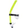 DAZZLEEX Boccaglio da nuoto con supporto frontale, tubo di respirazione per allenamento sul giro, per adulti e bambini, bocchino in silicone con cinghia regolabile blu, giallo, verde, 47 cm (giallo)