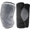 LatoYard Ginocchiera termica interna in pile morbido avvolgente per alleviare il dolore articolare freddo ciclismo grigio taglia unica 27 x 20 cm (grigio)