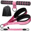 Generic Fascia di resistenza per pedale, regolabile, 13,6 - 27,2 kg, tubolare, con manici, attrezzatura per allenamento a casa, per yoga, pilates, addominali, gambe, braccia, vita, seduti