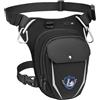 Leathario Marsupio da Gamba per Moto e Sport, Borsa Cosciale Regolabile con Cintura Elastica, Multi-Tasche Zip, Materiale Antigraffio e Impermeabile