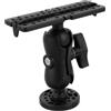 SHINEOFI Supporto Montaggio Rapido Nero per Ecoscandaglio in Nylon e Silicone Piattaforma Multifunzionale per Kayak e Barche da Pesca per Accessori Marini
