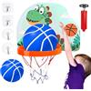 Generic Canestro da basket interno, per montaggio a parete, per bambini, piccolo, pieghevole, illuminato, portatile, regolabile, per ufficio e balcone