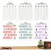 Generic Tabella Di Yoga Con Sedia Poster Fitness per 30 Giorni con 6 Pezzi