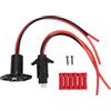Arithmetix Kit Presa e Spina per Motore da Pesca alla traina 10 AWG DC da 12 V a 24 V 3 Fili Collegamento rapido Hardware di Ricambio Marino per Barche Kayak Ruota elettrica per Pesca alla