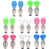 NUSITOU 16 Pezzi Luci per Pneumatici Bicicletta Spegnimento Automatico Risparmio Energetico in Plastica e Metallo per Bici da Strada e Mountain Bike Colore Casuale