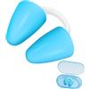 YEAMLTE Tappa Naso Nuoto, Clip per Naso in Silicone, Protezione Naso per Adulti Bambini con Scatola, Nuoto Sincronizzato, Nasello Invisibile Clip, per Principianti (Blu, Bambini)