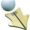 Genérico Strumento di allineamento, aiuto per l'allineamento del putter da golf, con marcatore di palline, strumento di riparazione per divot in lega di zinco, aiuto di formazione per la precisione
