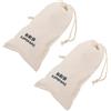 HEALLILY Sacchetti Porta Pantofole Beige 2 Pezzi Coulisse, Riutilizzabili e Multifunzionali, per Viaggio e Organizzazione Pratica
