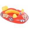 amslight Barca da corsa gonfiabile per bambini, robusta barca in PVC per spiaggia e piscina, 112 × 72 cm, design colorato