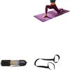 Generisch Tappetino da Yoga con Posizioni Stretching Tappeto Pavimento