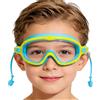 hikiau Occhiali da Nuoto per Bambini Maschera Antiappannamento per Piscina
